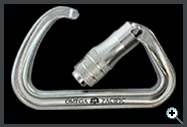 Omega Pacific Ultra Light 3 Stage Quick Lock Steel Carabiner