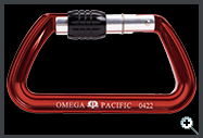 Omega Pacific Caesar Carabiner . Screw Lock