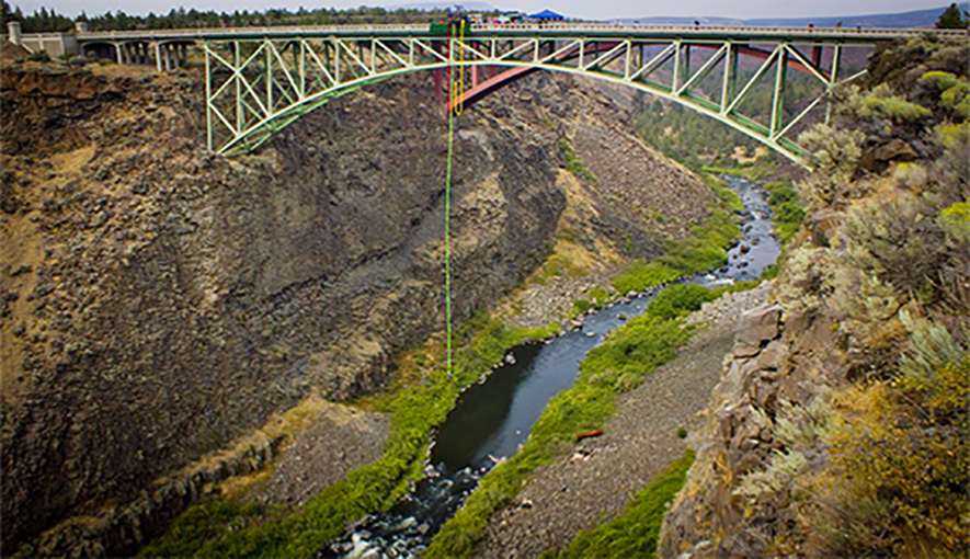 Bungee Jumping Site . Ogden State Park . Redmond, Oregon