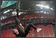 Bungee-Zip Stunt . Kaylee Hartung . Today Show
